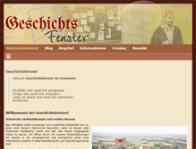 Tablet Screenshot of geschichtsfenster.de